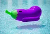 Whole-190cm 75inch Giant Inflatable Eggplant Pool Float 2018 Summer Ride-on Air Board Floating Raft Mattress Water Beach Toys 2924