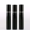 10ml metallplätering Sprayflaska Tom parfymflaska Atomizer Slivery Glod Black Glass Parfymflaskor Kosmetisk behållare