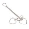 1Pair Metal Metal Clamp Heart Bead Shape de aço inoxidável Gspot Labia Clitoris Clipe de mama BDSM Exótico Toy Sexo para Casal Flirtin2234854