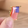 Creative The United States Flag Lapel Pins Small Enamel USA Americans Waving Flag Badge for Men Tie Hat Backpack Pins Jacket257a