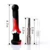 Siliconen NC met kwartspunt Titanium roestvrij oliebrander Olieplatforms Dab Rig Collector kit tabakspijpen rookaccessoires