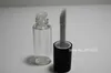 50pcs tubo vuoto trasparente per lucidalabbra tappo nero in plastica bottiglia rotonda per rossetto liquido campione piccolo pacchetto per lucidalabbra tubo da 3 ml