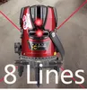 Freeshipping 8 Lines Laser Level (4V4H1D) Roterande korsnivå laserlinje (självnivellering inom 3 grader)