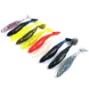 Chaude 10 couleur doux gelée leurre drop shot matériel de pêche appât gabarit pagaie queue naufrage silicone souple leurres de pêche 11cm 6g