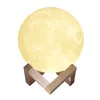 Capteur tactile de lumière de lune 3D/télécommande chambre nouveauté nuit lampe de lune LED pour bébé enfants veilleuse de noël pour enfants