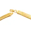 Hip hop 75cm corrente de espinha de peixe novo estilo de moda 30in correntes de cobra correntes de ouro colares jóias para bar clube masculino feminino gift245u