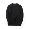 VARSANOL Black Color Mens Pullover Sweater Coat Long Sleeve O-Neck Knitted Casual Cotton Sweater Men Striped Slim Warm M-3XL Hot