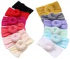 Ins baby turban pannband runda bun head wrap stretch båge söta flickor elastiskt mjukt hårband nylon toppknot pannband runda bk21888652