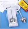 Tea Infuser Stainless Steel Heart Design Spoon Filter Food Grade 2 Colors Wedding Guester Souvenir Bridal Shower Favor Gift Free Shipping