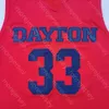 2020 Yeni Dayton Flyers Basketbol Jersey NCAA Kolej 33 Mikesell Kırmızı Hepsi Dikişli ve Nakış Erkekler Gençlik Boyutu