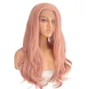 Xtrend Synthetic Lace Front Wig Long Pink Purple Orange Green White Wigs For Black Women Wave Hair Female Peruca Curly Copper