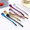 Drinking Straw Stainless Steel Yerba Mate Straw Gourd Bombilla Filter Spoons Reusable Metal Pro Tea Tools Bar Accessories JK2006XB