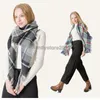 Women Plaid Scarves Grid Tassel Wrap Oversized Check Shawl Winter Neckerchief Lattice Triangle Blanket Scarf 40 Colors