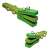 Karikatur aus Holz für Kinder Musikinstrumente Toy Crocodile Kastagnetten Percussion Early Learning Educational Kinder Spielzeug für Kinder