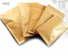 Custodia a chiusura zip Doypack in carta Kraft da 100 pezzi con foglio di alluminio per alimenti, tè, snack e caffè, richiudibile a chiusura lampo/sacchetto con cerniera