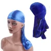 Unisex Velvet i Silky Durag 2 sztuk Zestaw Headwrap Męskie aksamitne Durag Bandana Headwear