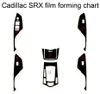 For Cadillac SRX Interior Central Control Panel Door Handle 3D/5D Carbon Fiber Stickers Decals Car styling Accessorie