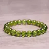 10 mm Pietre naturali Bracciale peridoto verde Olivina Cristallo Quarzo Perlina rotonda Uomo Donna Bracciale Energia curativa Regalo Gioielli fortunati