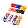 Freeshipping 900Pcs Assorted Crimp Terminals Insulated Male/Female Spade Wire Terminals Butt Connectors Kit +1Pc Electrical Crimping P