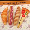 Ellen Brook 1 Parça Sevimli Kawaii Pizza Sıcak Köpek Ekmek Kore Kırtasiye Yaratıcı Yazma Tükenmez Pen1