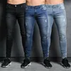 Goocheer Uomo Jeans skinny Pant Pantaloni casual 2019 denim jeans neri homme stretch Pantaloni a matita a righe laterali fit streetwear 3XL7479568