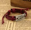 New lovers Bracelet Charm Double Heart Love Leather Bracelet Fashion Cheap Couple Jewelry For Men and Women