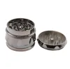 Wholesale of New Type 63mm Diameter Four-Layer Flat Drum-shaped Plastic Fully Electroplated Smoke Grinder