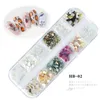 Nail Art Decorations natural shell piece abalone thick high gloss nails arts jewelry set 3 styles free ship 10 sets