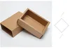 Låda typ Kraft Paper Presentlåda Wrap Black Brown Color Blank Box Easy Montering Packing Box For Wedding Cookies Chocolat Presentförpackning