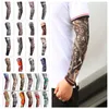 Hot Flower Arm Sleeve Solskydd Utomhus Cykling Ärmar Tatuering Tryckta Sport Icy Ärms Tatuering Ärm Fest Favort2i5972