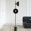 LED Modern Lamp Ferro Floor Standing Sala de Leitura Escritório Candeeiro Estudo Decor Art Industrial Lâmpadas pe Sala de jantar