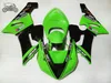 Ensemble de carénages de moto pour kawasaki ninja zx6r 636 05 06 zx6r 2005 zx 6r 2006 carrosserie de carénage de course sur route vert noir