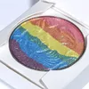 New Wild Rainbow Highlighter Mineral 3D Face Shimmer Bronzer Highlighter Makeup Rainbow Contouring TSLM19221367