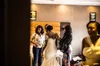 Vestidos de casamento de sereia Africano Vintage Vestidos 2020 Vestido de Noiva Manga Longa Vestidos De Casamento De Laço Negro Menina Mulheres Noiva Vestido