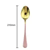 1 Pcs Knife Fork Spoon Flatware Western Dinnerware Mirror 304 Stainless Steel Cutlery Pink Gold Tableware Restaurant Hotel Home Use