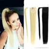 Quality 7A remy human hair ponytail wrap around ponytails hair extensions accessories 12-16inch 100g per pcs no shedding free tangle