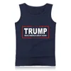 Skriv ut Donald Trump Tank gör amerikan bra igen Vest ärmlös Summer Bodybuilding Tops Funny Men Casual T-shirt LJJA2404