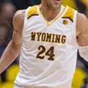 Custom Wyoming Cowboys Баскетбольная майка NCAA College Ларри Нэнс-младший Хантер Мальдонадо Джейк Хендрикс Квейн Марбл II Хантер Томпсон Тейлор