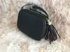 Hoge kwaliteit nieuwe designer luxe vrouwen handtassen beroemde schoudertassen crossbody soho tas disco schoudertas portemonnee portemonnee 6 kleuren