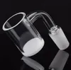 Newest XXL 4mm Opaque Bottom Quartz Banger Nail & Cyclone Spinning Carb Cap and Terp Pearl Insert 25mm OD for Bongs dab rigs