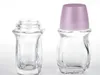 30ml 50ml Rotolo di vetro trasparente sulla bottiglia Bottiglia di profumo di olio essenziale Bottiglia da viaggio Bottiglia di vetro Roller Ball PP Cap