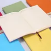 Högkvalitativ A5 Enkel Classic Solid Notepads Mjukt Läder PU Journal Notebooks Daily Schedule Memo Sketchbook Hem Skolkontor Tillbehör Gåvor 10 Färg