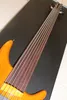 Rare 7 cordes Fretless Bass Natural Wood Couleur électrique Guitare Bass 7 Cords Pas de frettes Freboard4030194