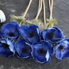 Real Touch Artificial Anemone Flowers Silk Flores Artificiales для осени осенней свадьбы