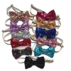 Pet Adjustable Sequin Bow Tie Pet Cat Dog Collar Neck Strap Grooming Accessories Pet Product Supplies Christmas