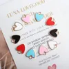 Love Heart Small Enamel Gold Plated Color Charms Pendants for Handmade Diy Earrings Necklace Key Chain Bracelet Jewelry Making Accessories