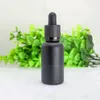 Fabrikpreis 30 ml Glas Tropfenflasche Mattschwarze E Flüssigkeit Flaschen leeres Glas 30 ml mit kindlicher Beweis Manipulationsbedeckung