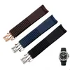 Bracelet en caoutchouc pour PatekPhilippe Aquanaut 5164a 5167a-001 21mm Bracelet en silicone Watchband287E