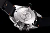 OMF Moonwatch Manual Winding 크로노 그래프 망 시계 스피디 화요일 2 Ultman Black Dial Leahter Strap 오렌지 라인 311.12.42.30.01.001 Super Edition PureTime M55B2