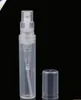 Wholesale 2 ml plastic clear spray perfume bottle atomizer empty cosmetic perfume container tube